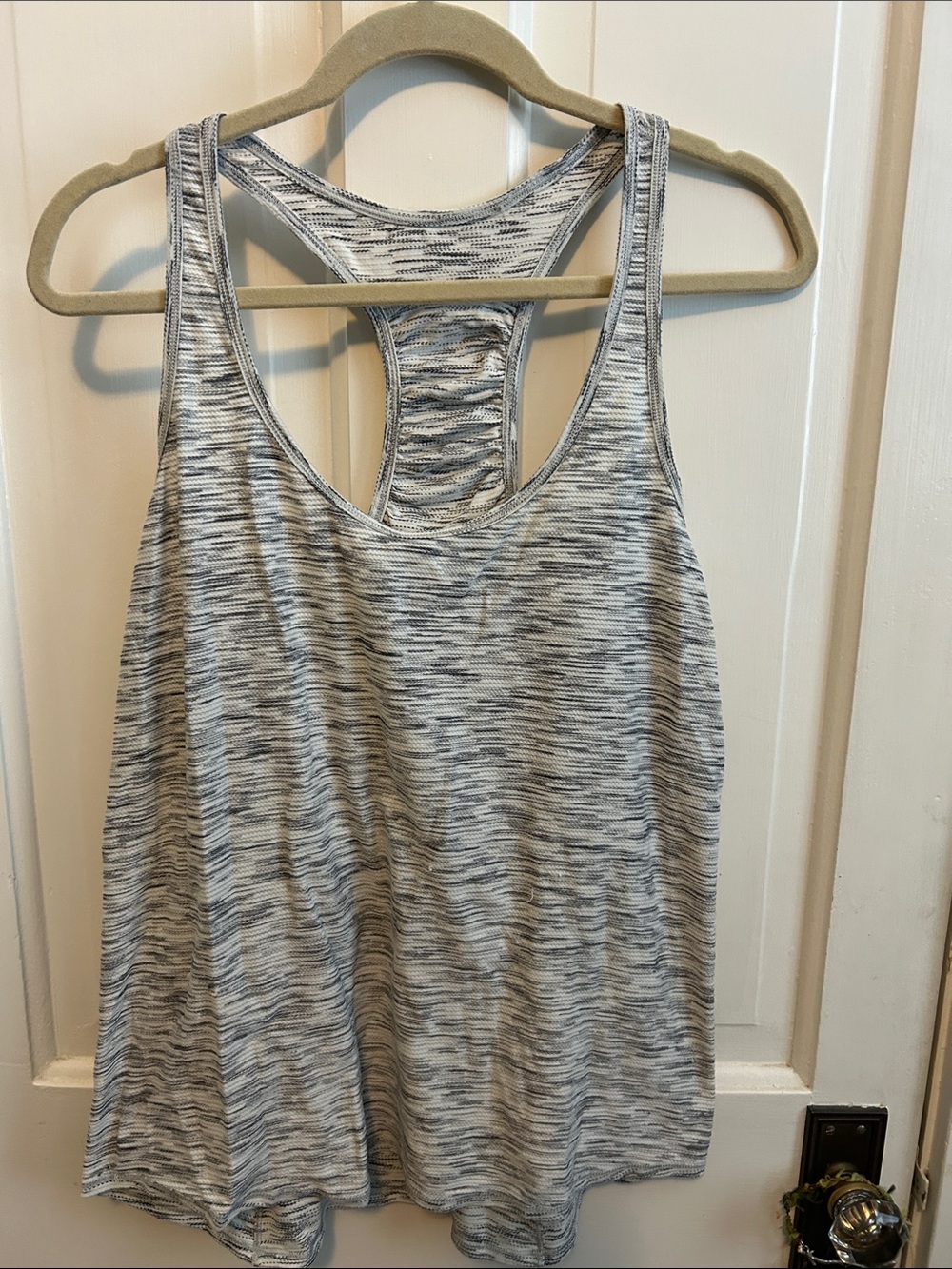 Lululemon Gray Space-Dye Racerback Tank Top